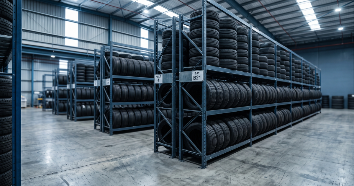 Tire storage facility serving Kelowna and the Okanagan